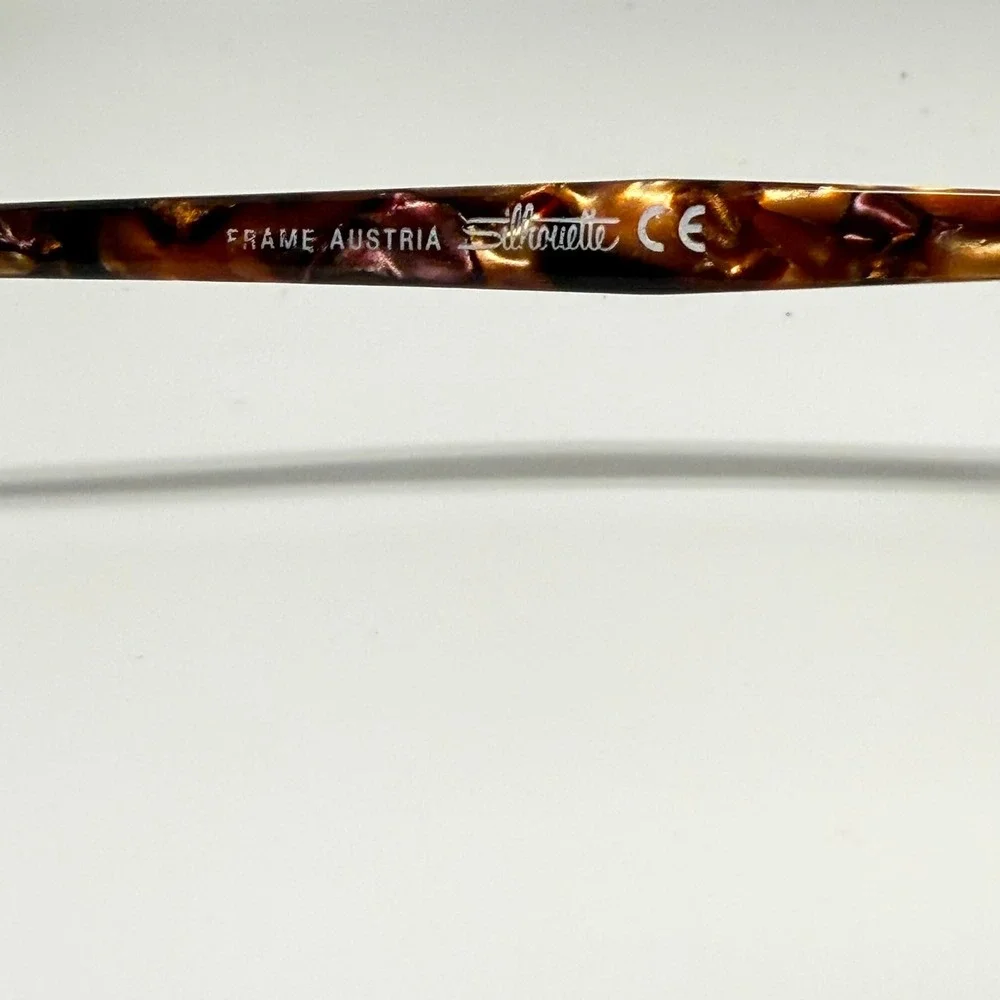 Silhouette M 6262 Gold Tortoise Cat Eye Eyeglass Frames Austria 55-18-130